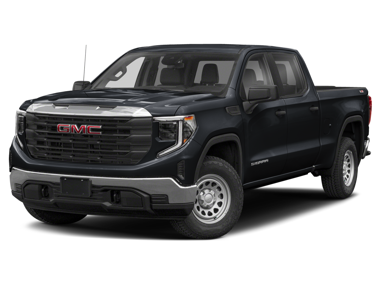 2024 GMC Sierra 1500 Denali in White Frost Tricoat — front three-quarter view
