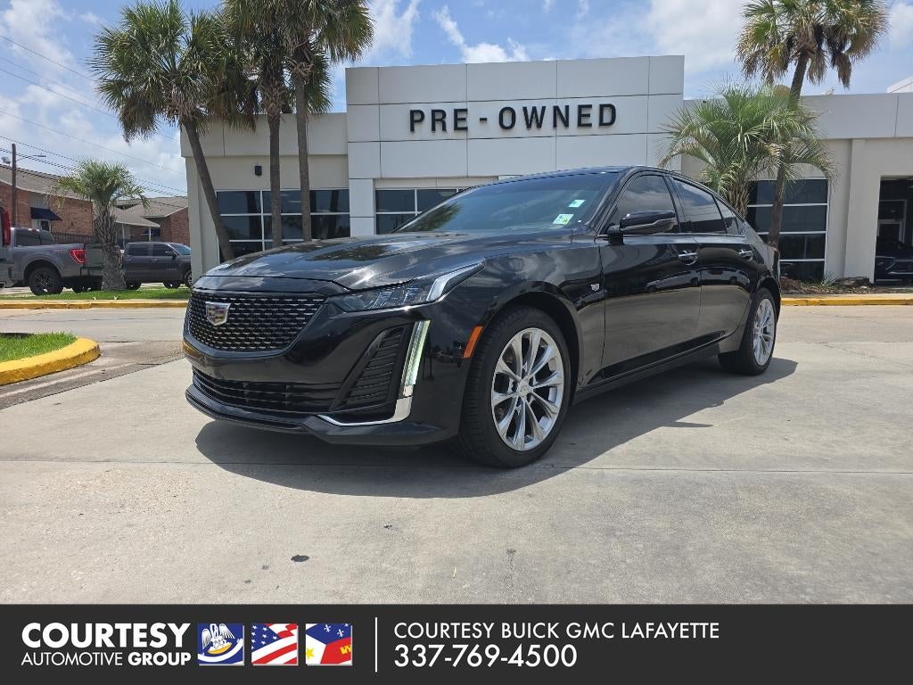 2023 Cadillac CT5 Premium Luxury in Black Raven — front three-quarter view