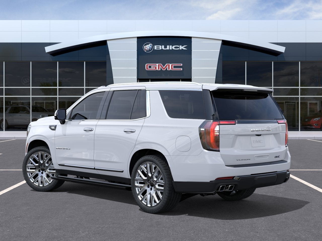 2026 GMC Yukon — rear three-quarter view