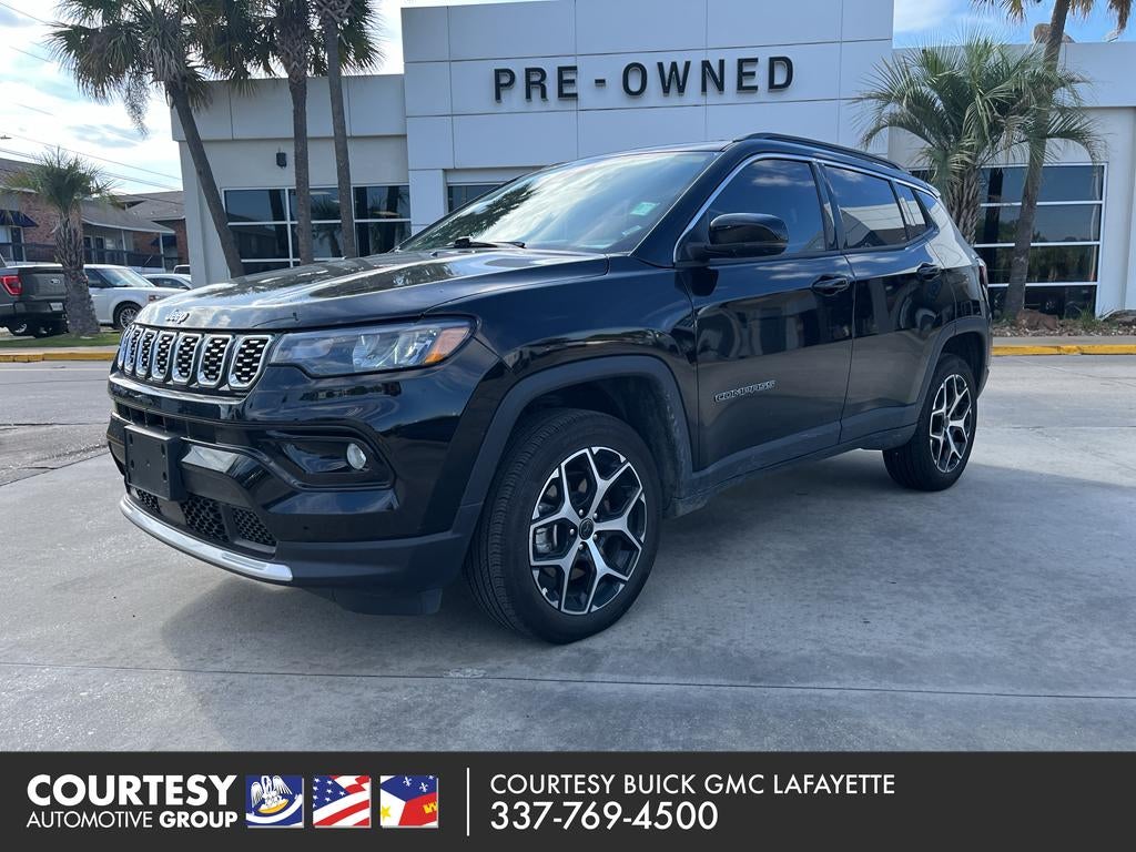 2026 Jeep Compass Limited in Black — front three-quarter view