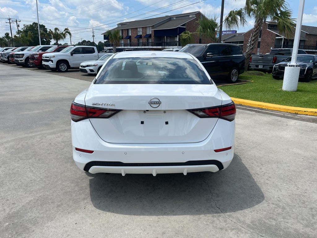 2025 Nissan Sentra — rear three-quarter view