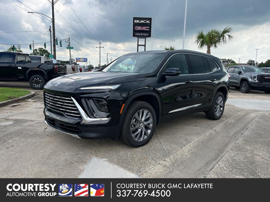 2026 Buick Enclave Preferred in Ebony Twilight Metallic — front three-quarter view