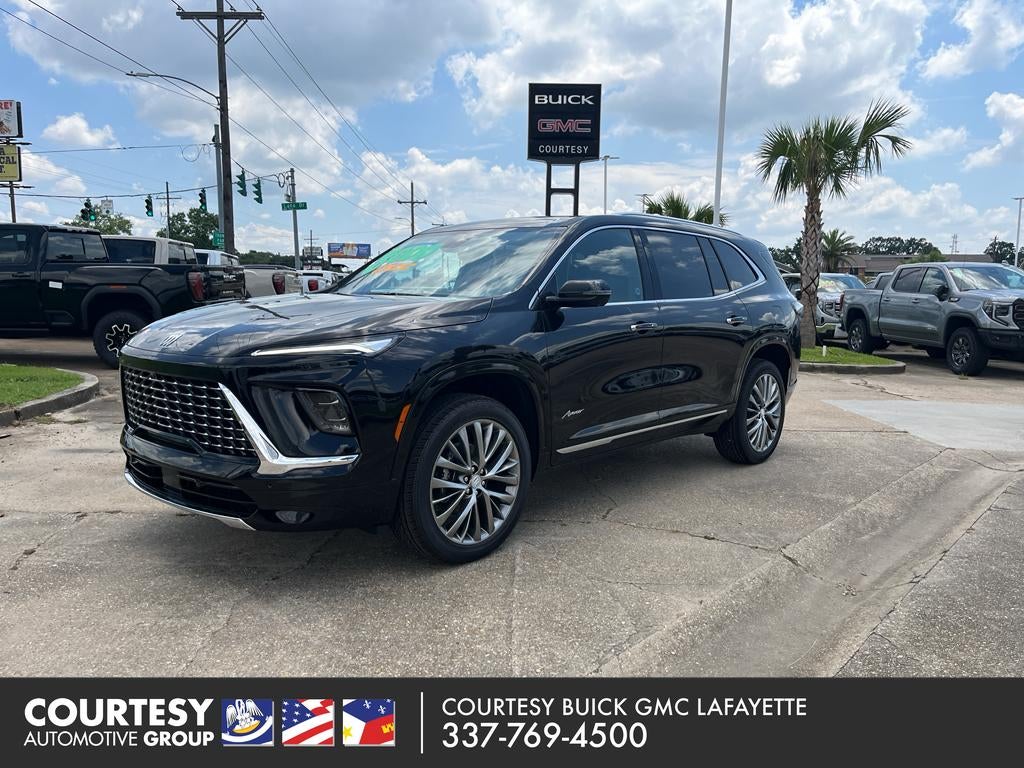 2026 Buick Enclave Avenir in Ebony Twilight Metallic — front three-quarter view