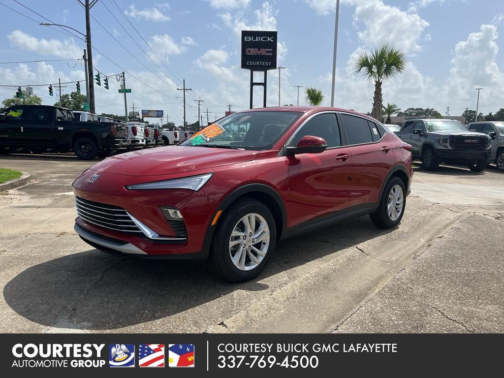2026 Buick Envista Preferred in Brilliant Red — front three-quarter view