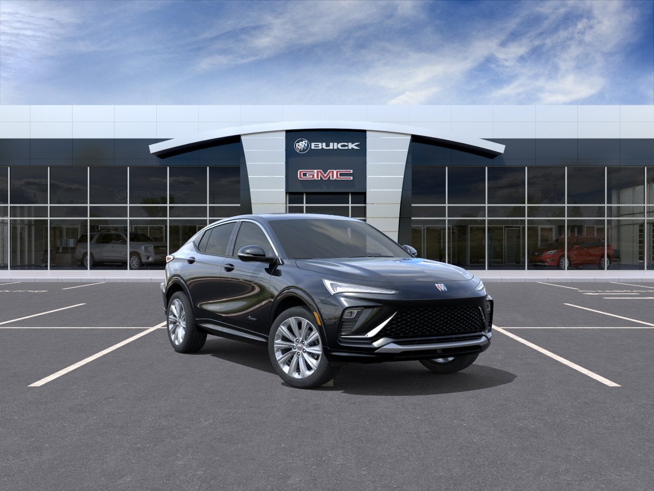 2026 Buick Envista Avenir in Ebony Twilight Metallic — front three-quarter view