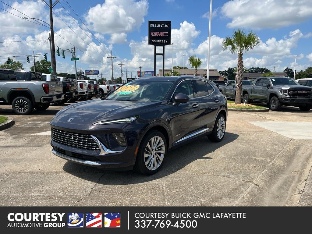 2026 Buick Envision Avenir in Midnight Opal — front three-quarter view